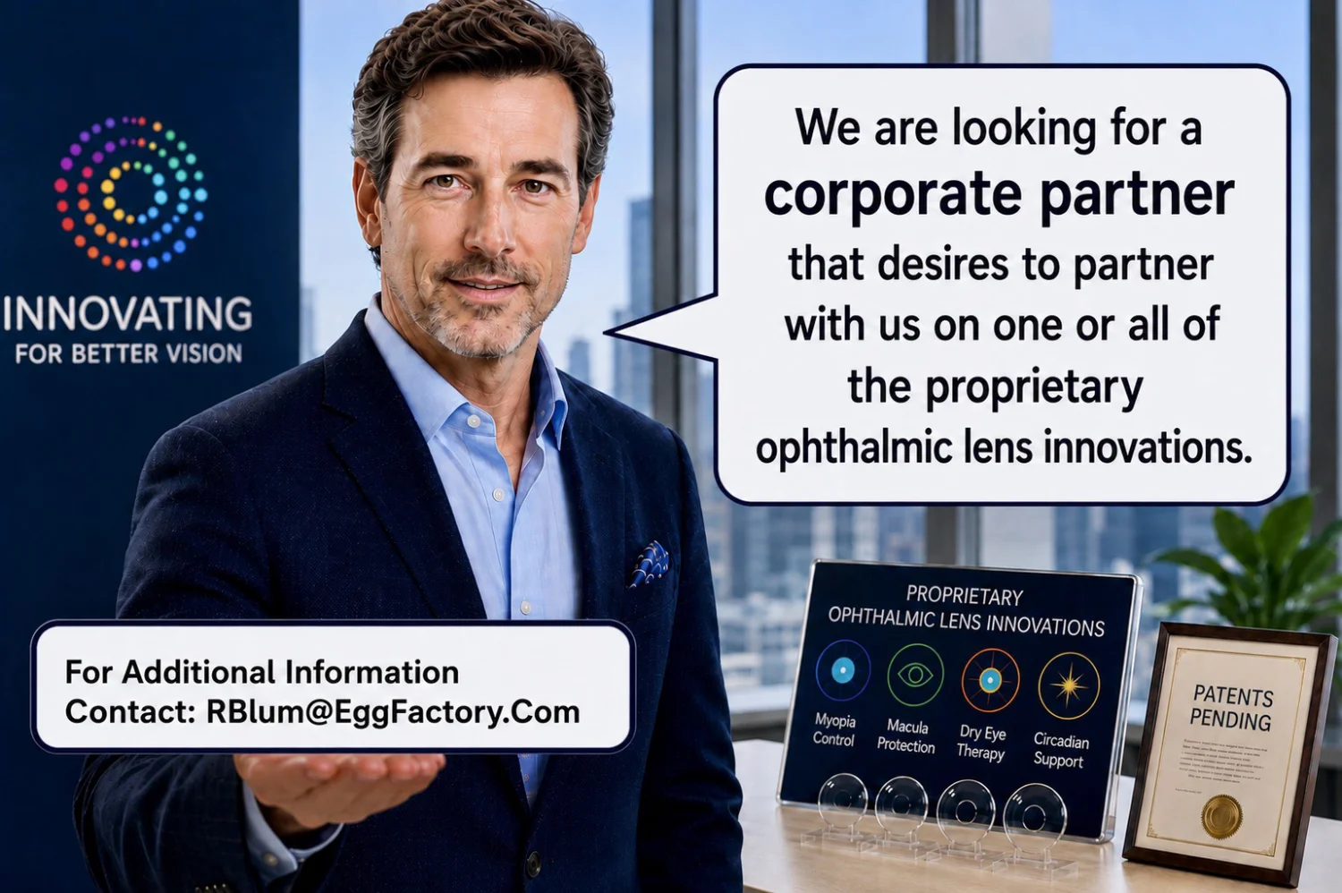 Inventive Lens Company Contact Us hero